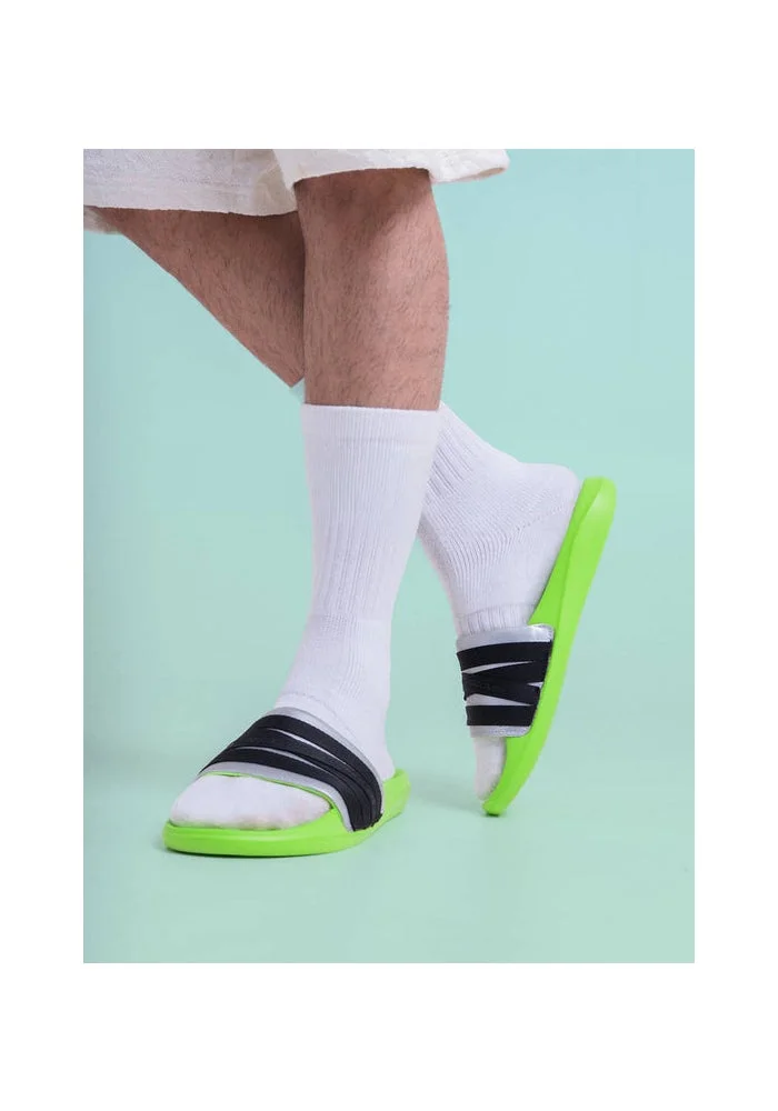 Bacca Bucci Volt Green Galaxy Slides – Ultra-Comfort EVA Slip-Ons for Men | Best Price UAE